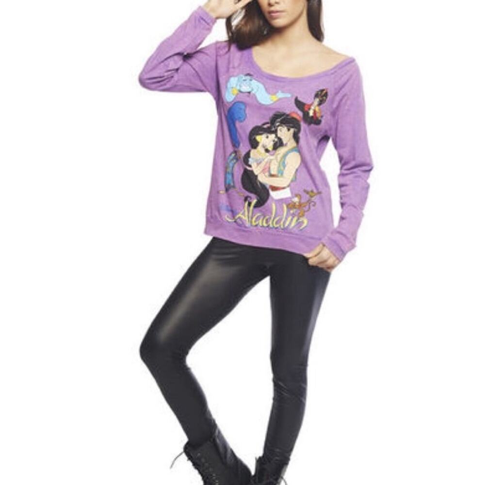 Disney Aladdin Off the Shoulder Long Sleeve Size S
